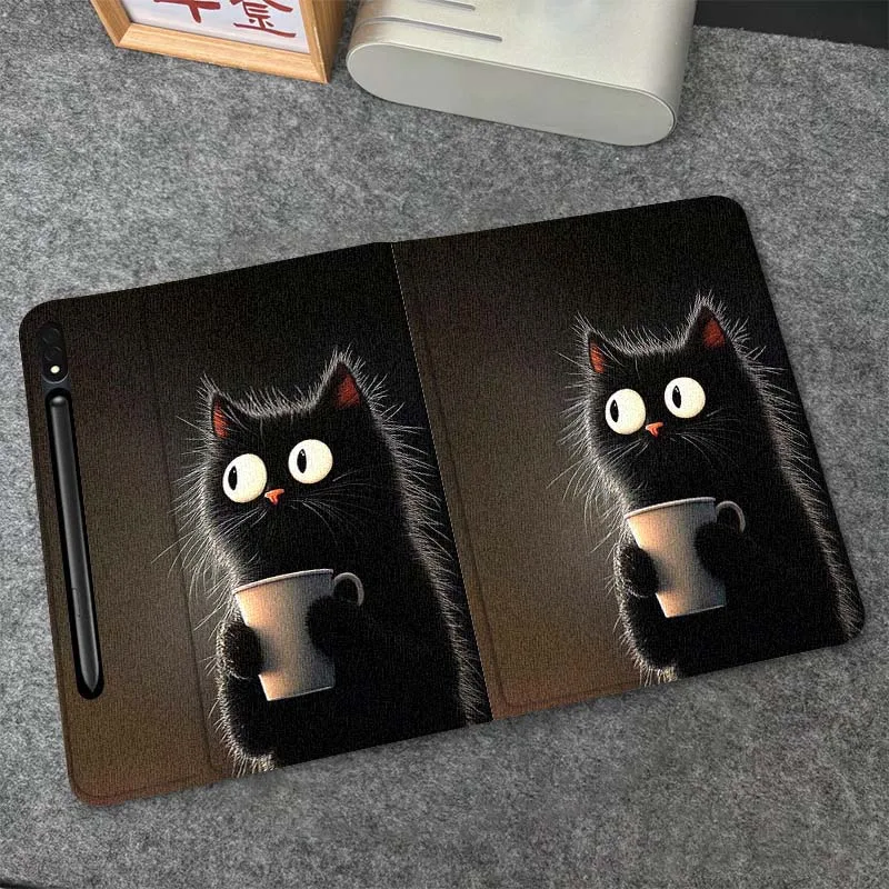 

Cartoon anime cat Tablet Case For Samsung Galaxy Tab S6 S8 S9 S10 Lite FE 10.4 11 Inch 2022 2024