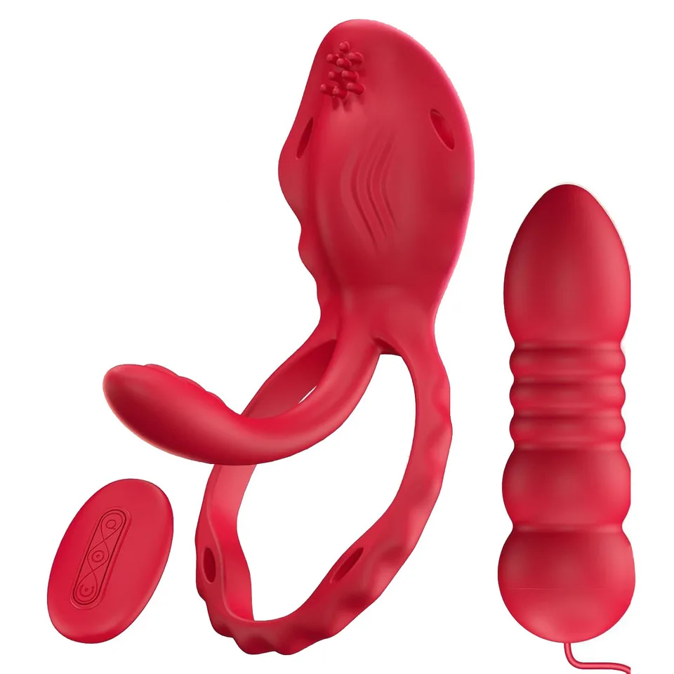 Wearable Panty Vibrator Vibrating Penis Ring Sex Toy G Spot Clitoral Stimulator Adult Toys For Women Anal Plug For Masturbation