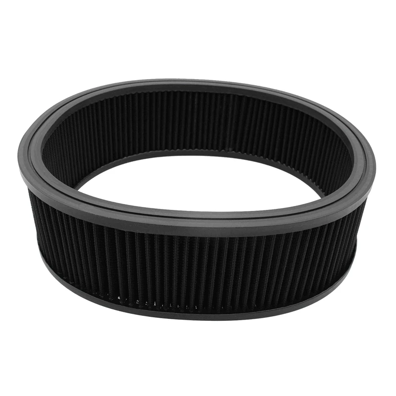 

1 Piece Air Cleaner Elements Replacement Filter 14Inch By 4Inch High Flow Round Air Filters Auto Accessories Universal Washable