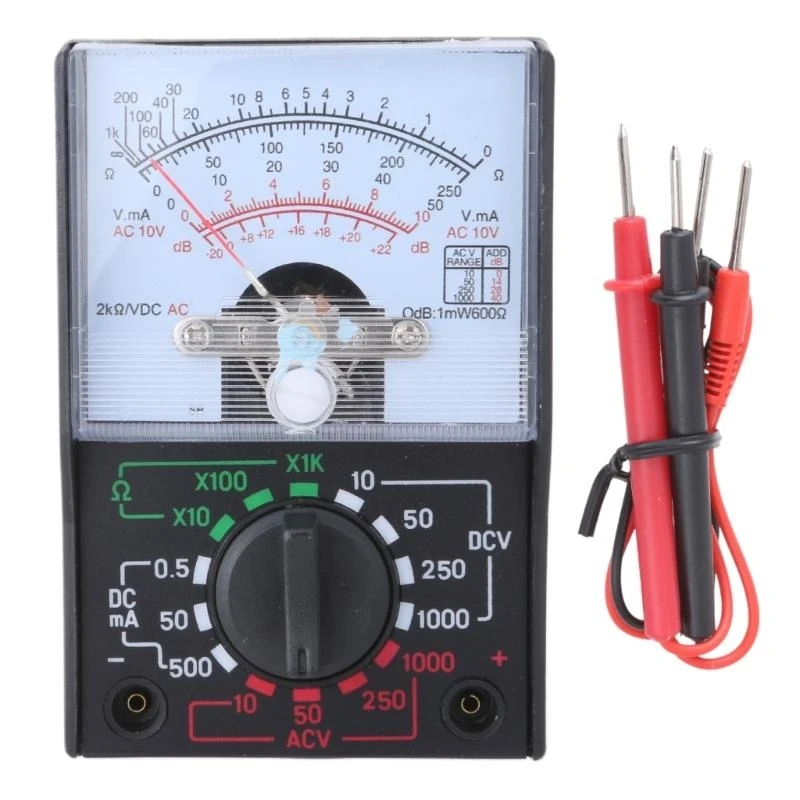 

A5YD Mini MF-110A Electric for DC OHM Voltmeter Ammeter Multimeter Meter Multi Tes