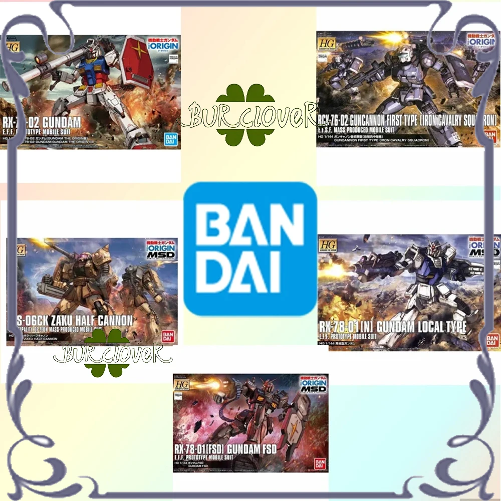 Genuino Bandai Originale Gundam RX-78-02 GUNDAM MS-06 ZAKU L'ORIGIN Anime Figura di Montaggio Giocattoli Regalo Da Collezione Modello Ornamen