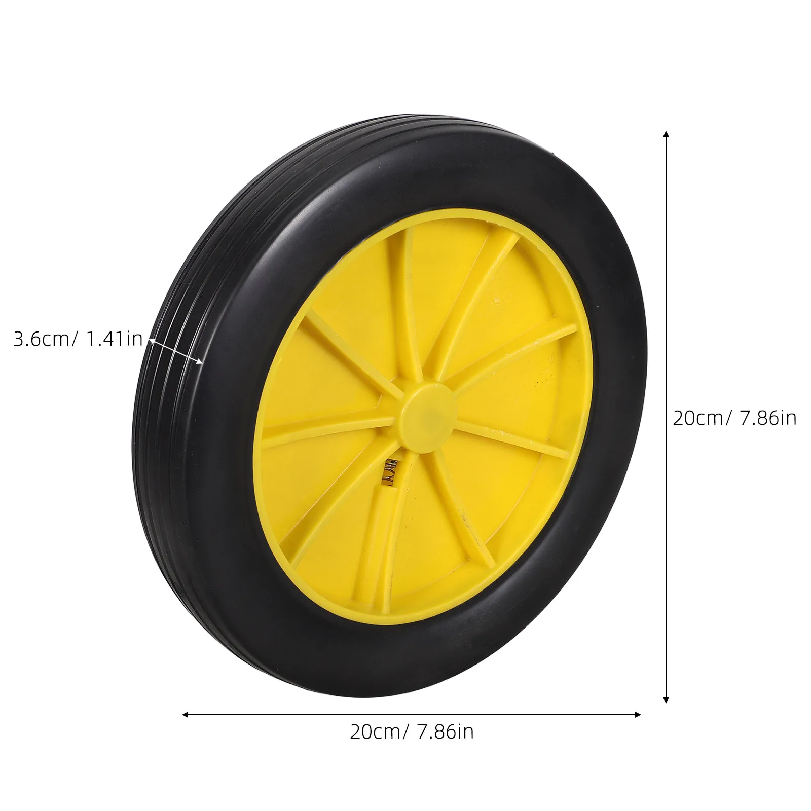 Utility Cart Cleaning Caster Wheel 20Cm Heavy Duty Rubber Swivel Replacement Smooth Rolling Industrial Janitorial Mop Bucket view 6
