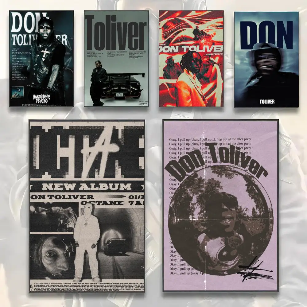 Don Toliver singer Poster Self-adhesive Advanced Aesthetic Printing Paper Wall Art for Living Room Home Decor