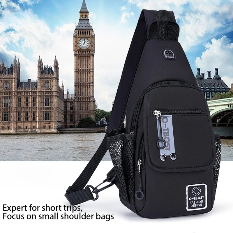 

Водонепроницаемая мужская сумка через плечо большой емкости, модный рюкзак из ткани Оксфорд на плечо для студентов, класс