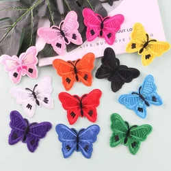 Butterfly Embroidery Badges Iron On Patches On Clothes DIY Dress Jeans Hat Clothing Accesories Cartoon Applique Stickers