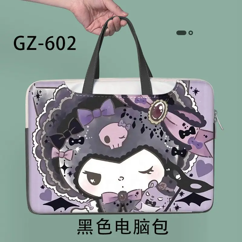 

Сумка для ноутбука с героями мультфильмов Sanrio Stitch Kuromi, милый большой вместительный органайзер для планшета, сумка с героями мультфильмов, чехол для ноутбука 12, 13, 14, 15, 16 дюймов