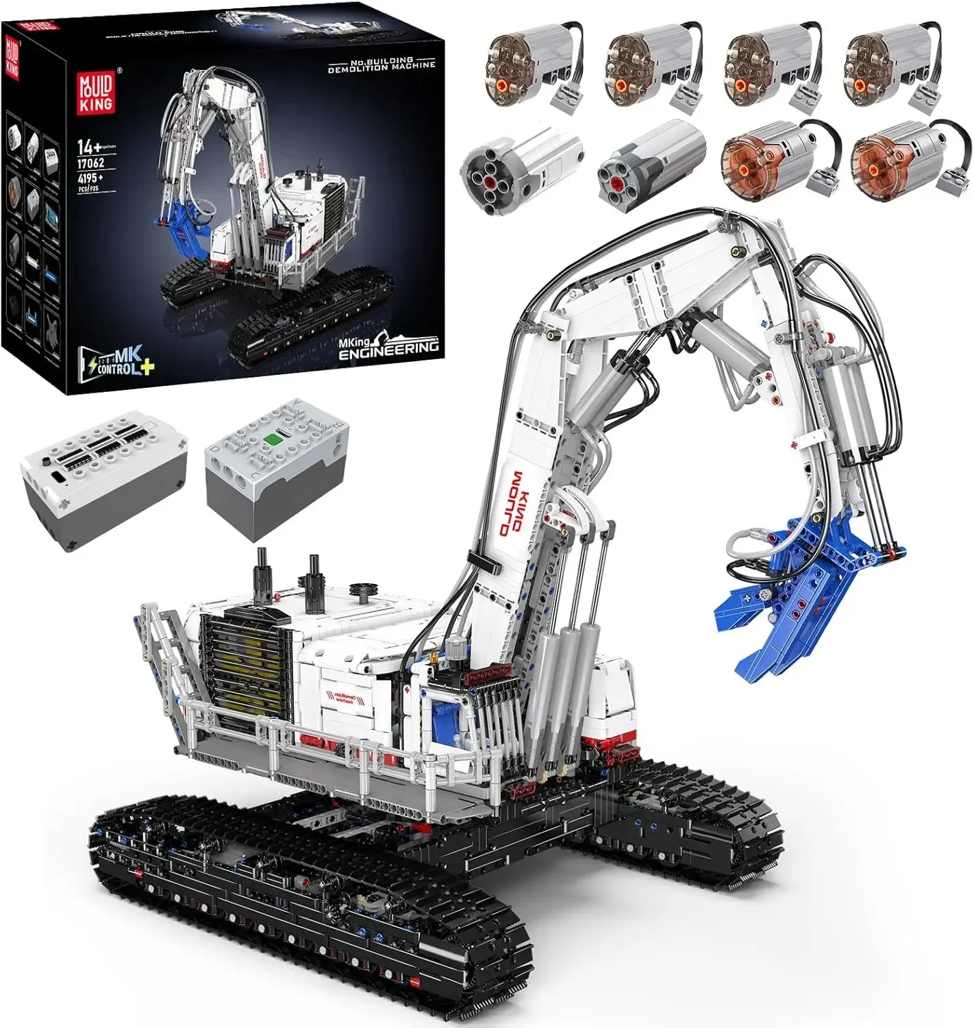 Kit de modelo de máquina de demolição de construção, blocos de construção de caminhão técnico, montagem de quebra-cabeça, brinquedos de carro para meninos e adultos, presente de natal