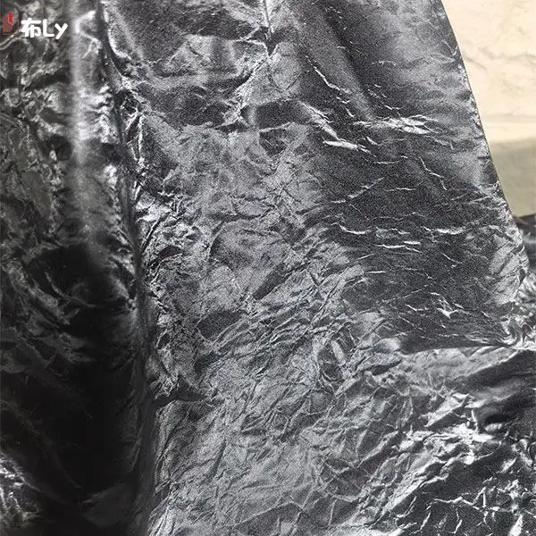 Premium Gradient Texture WrinklePULeather Fabric For DIY Pillows Sofa Covers and Clothing, Designer High-Grade Apparel Material