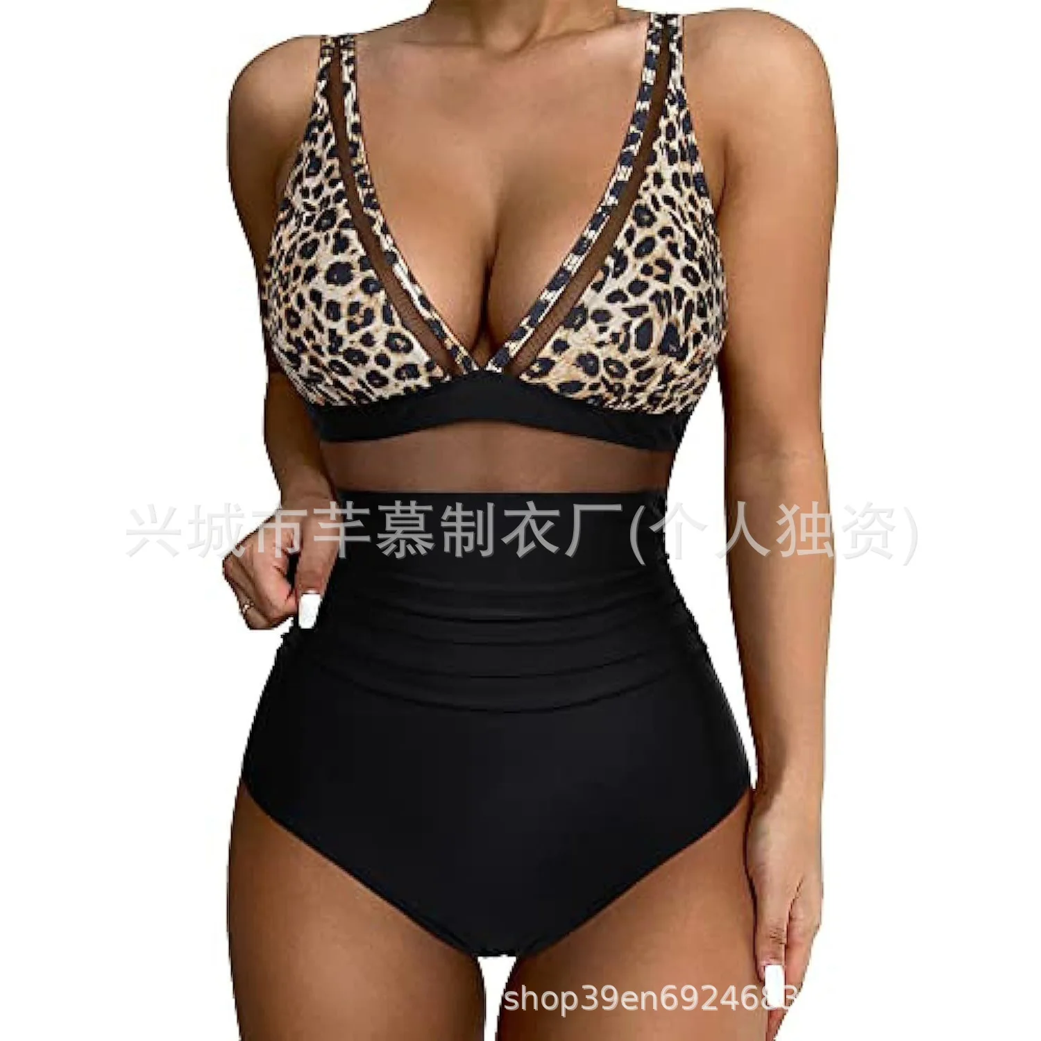 

2024 Sexy One Piece Swimsuit Women Mesh Strappy Plunge Swimwear Tummy Control Bathing Suits Beach Wear Monokini Swimming Suit