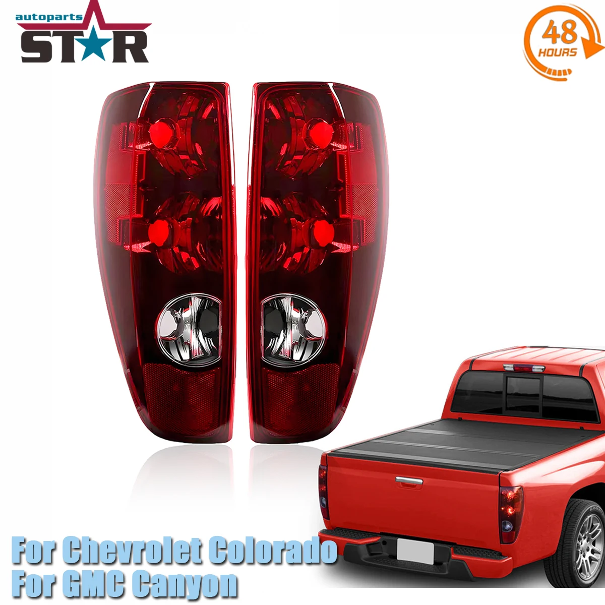 

GM2800164 GM2801164 Rear Left / Right Tail Lights Lamps Shells no wire/bulb For Chevrolet Colorado For GMC Canyon 2004-2012