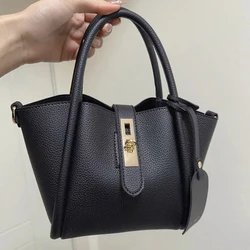 Casual Bags For Women Luxury Designer Handbags And Purses 2023 New In PU Sequined Lock Decoration With Inner Pocket Shoulder Bag