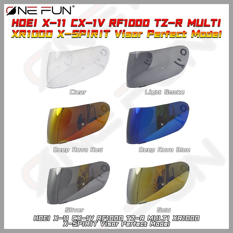 

Helmet Visor For Shoei X11 CX-1V X9 RF1000 TZ-R MULTI XR1000 X-SPIRIT11 Multitec TZ-R Helmet Visor Lens Shield Full Face Anti