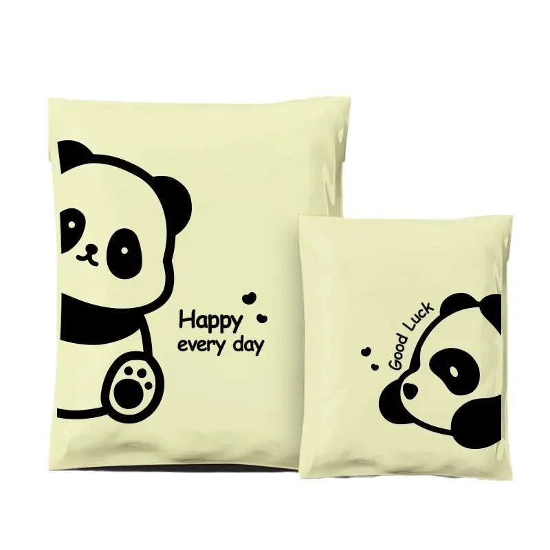 Cute Panda Courier Bag Express Mailing Pouch Shipping Packaging Bags for Store Self Seal Clothing Courier Parcel Storage 20Pcs