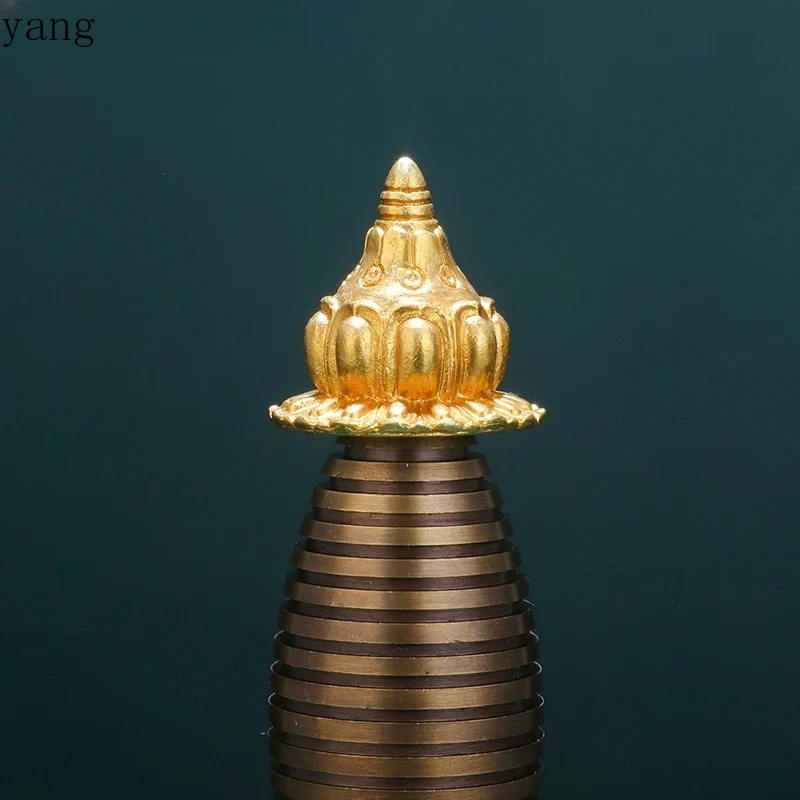 CX Copper brass Gadangta Lotus Tibet buddhism stupa dagoba Bodhi Pagoda buddha statue Tantra Faqi
