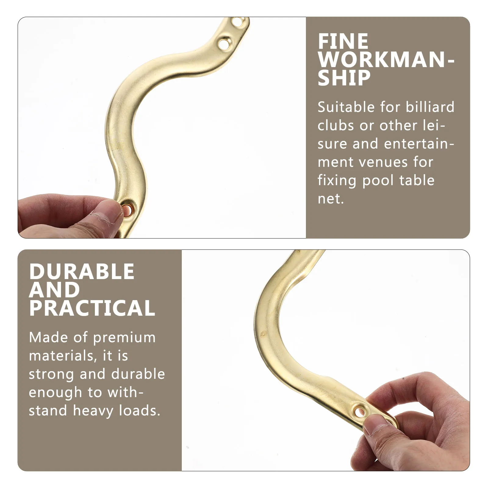 

6Pcs Billiard Net Corner Fixing Kit Pool Table Pocket Replacement Iron Bags Durable Billiard Accessories Fixator Kit