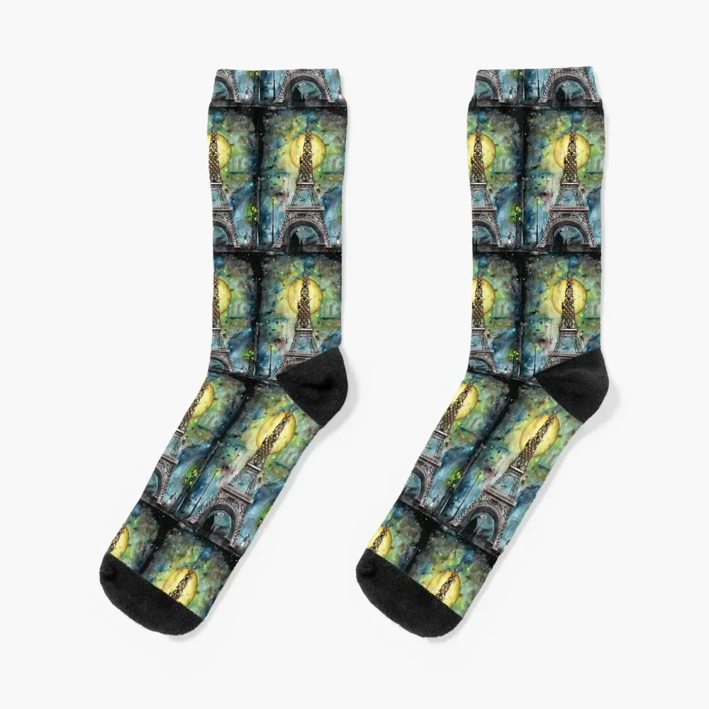 Paris... only light destroys darkness Socks Run essential with print Man Socks Women's