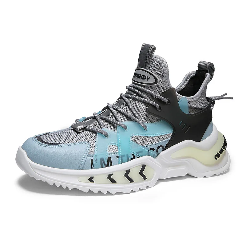 

Platform Men's Shoes Big Size Sneakers Men Casual Fashion Tennis Sport Trainers Lace Up High Top Running Shoes Zapatillas Hombre