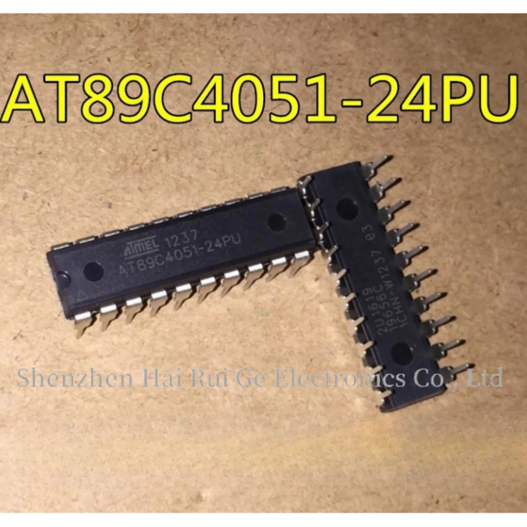 AT89C4051 AT89C4051-24PU PI PC Microcontroller IC DIP20 Imported In Stock