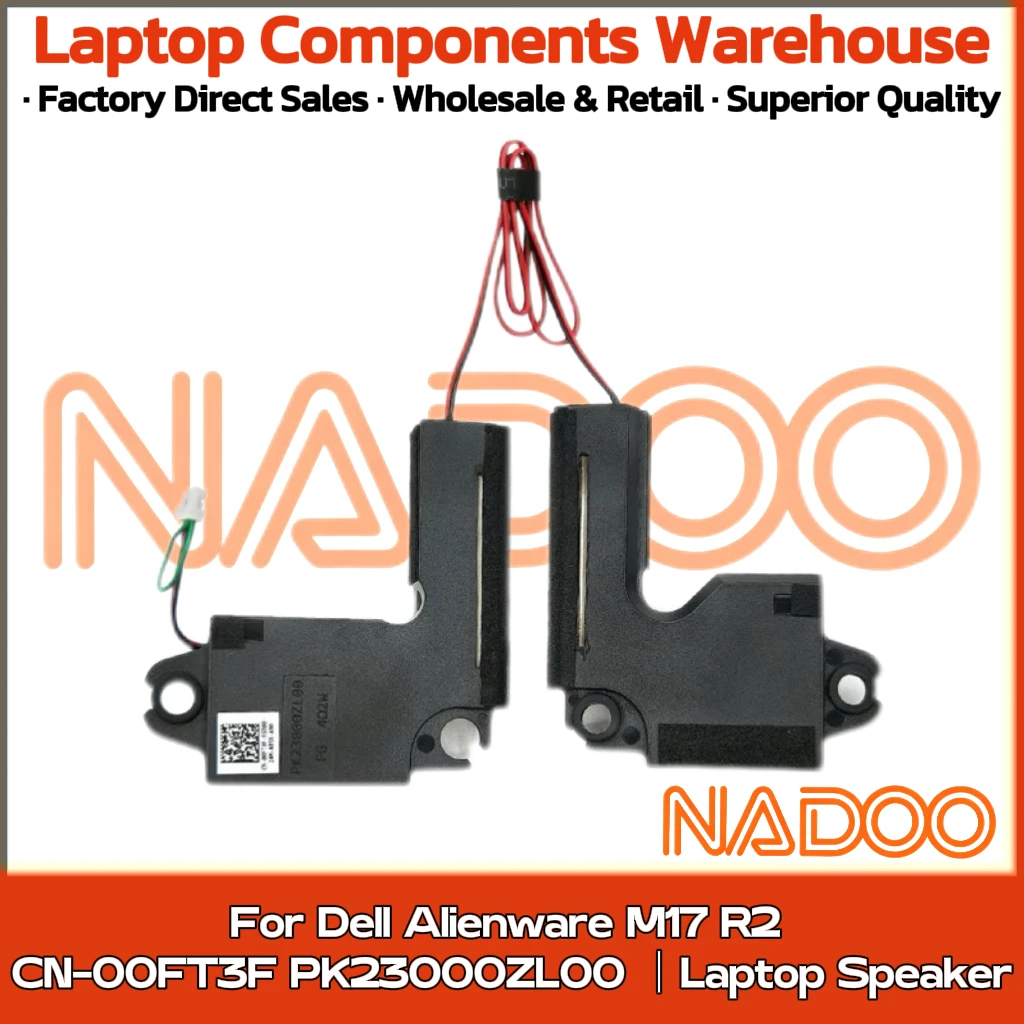 

New Original Laptop Notebook Audio Speaker For Dell Alienware M17 R2 built-in speaker horn audio CN-00FT3F PK23000ZL00