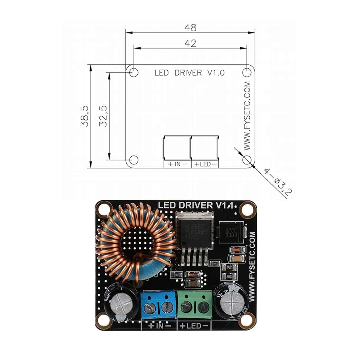 

Boost LED Driver LED Constant driver Constant Current Driver Board for Light Curing Printer Driver for Light Curing