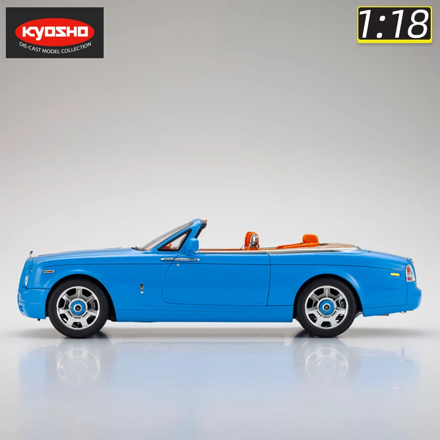 KYOSHO 1:18 scale new Rolls-Royce Phantom Two-door Retro sports car simulation alloy car model for holiday gift collection