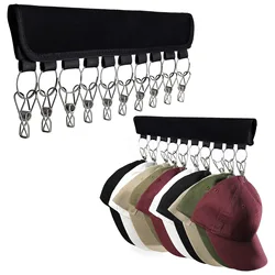 Hat Organizer Hat Hangers for Closet, Hat Rack Multifunctional Hat Holder Baseball Hat Storage Organizer for Hang Ball Caps