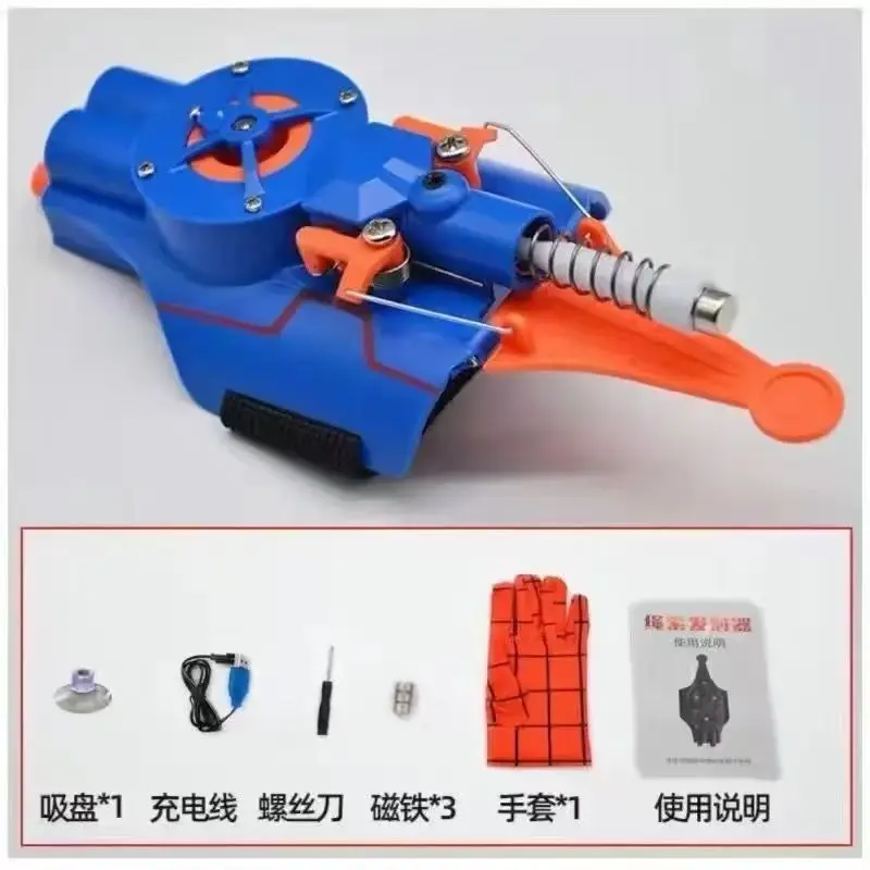 New Arrival Ml Legends Spiderman Web Shooters Usb Charging Spider Man Wrist Launcher Cosplay Peter Parker Props Gloves Toys Gift