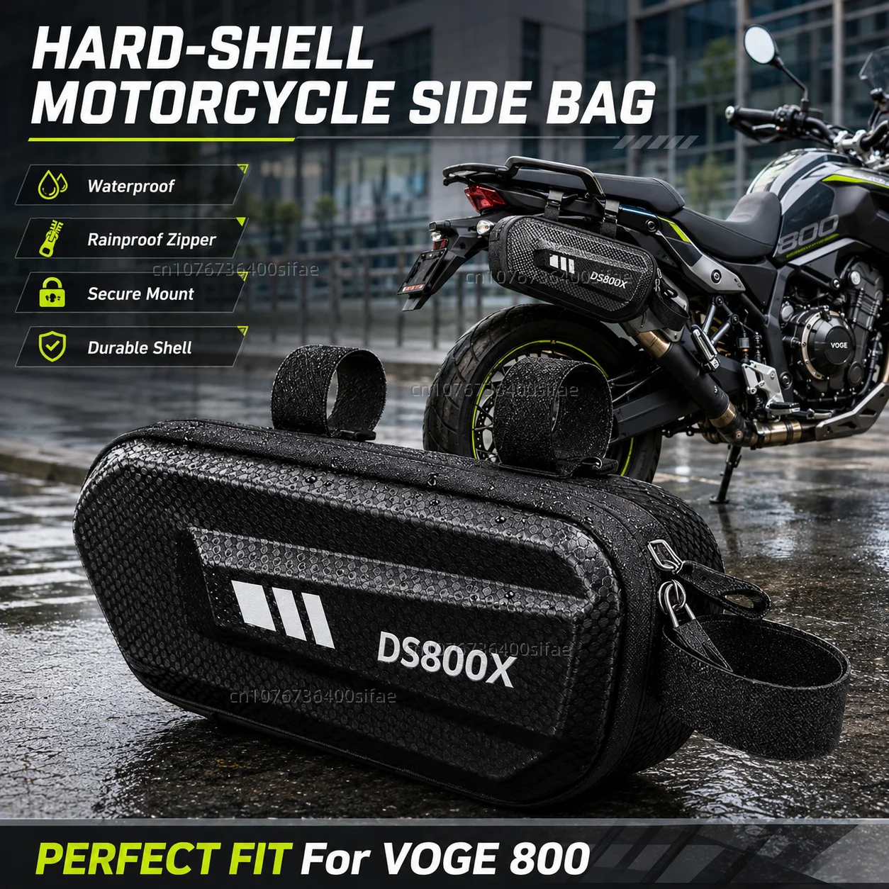 Motorcycle Side Bag Personalized Logo Waterproof Hard Shell Saddlebag For For VOGE 800 RALLY DSX 800 DSX800 Side Bag Waterproof