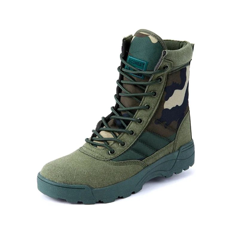 Men\'s Boots 2023 New Combat Training Man\'s Shoes Outdoor Sport Climb Mountains Cross Country Camouflage Mens Sneakers