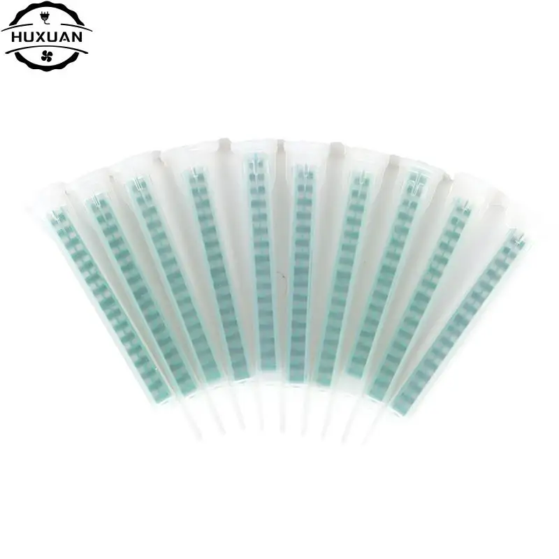 10pcs Resin AB Glue Static Mixer Mixing Tube Mixing Nozzle Syringe Set 83mm for Two Component Liquid Mixing Machine AB Glue Gun