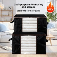 1/3PCS Storage Bag Home Wardrobe Organizer Clothes Portable Foldable Storage System for Blankets Durable Space Saving Design