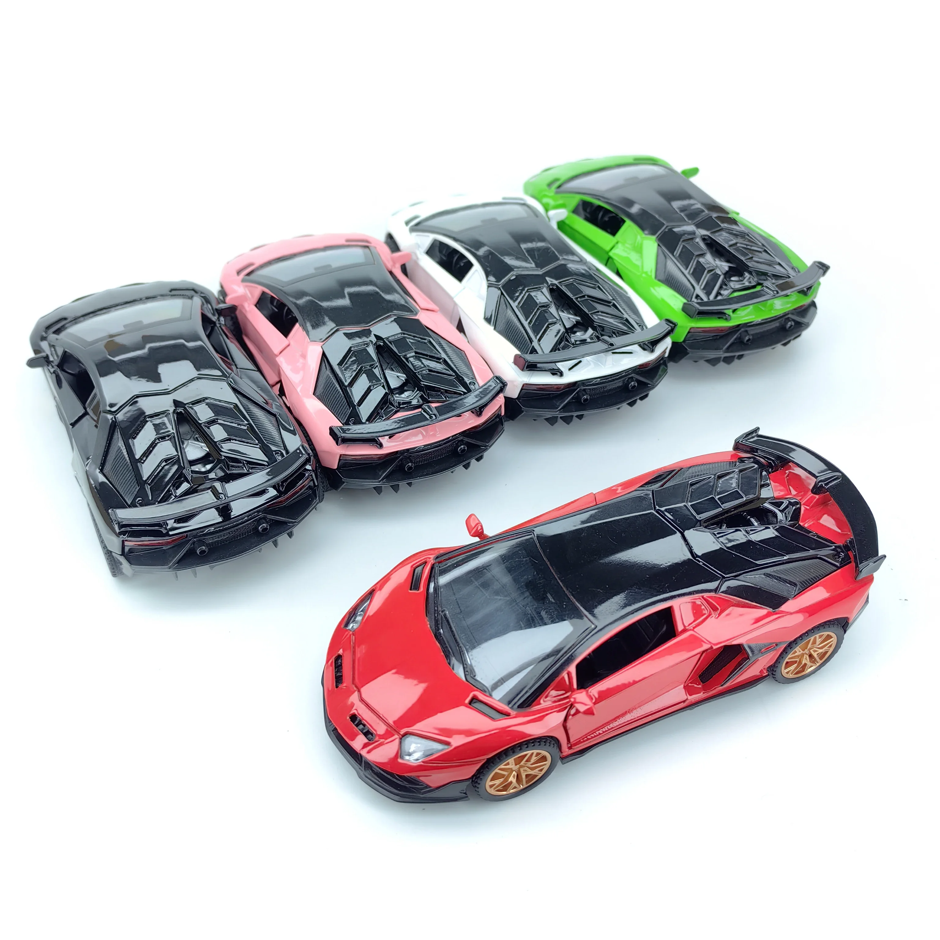 Modello di auto giocattolo in lega Auto sportiva Regalo per bambini Ragazzi Pullback Decorazione Auto da collezione Veicolo in miniatura Modello da collezione