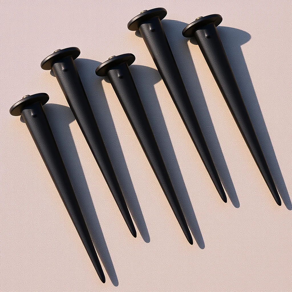 

5Pcs Aluminum Ground Spikes for Lawn Lights Weatherproof Rustproof Stakes for Garden Landscape Party Decorations