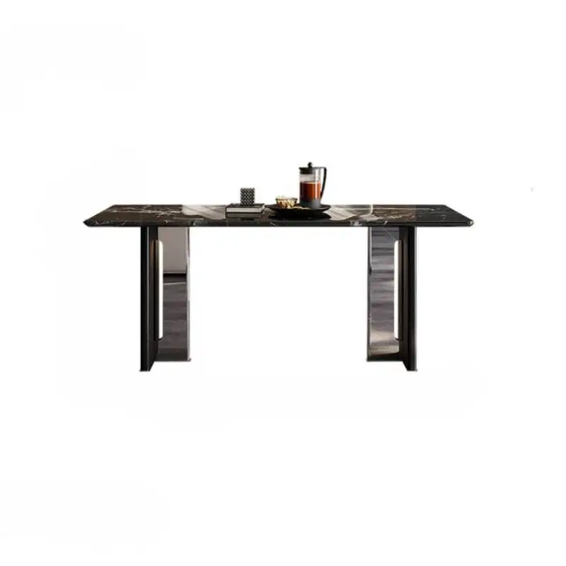 Party Square Dining Tables Work Reading Study Luxury Salon Dining Tables Modern Nordic Black Tavolo Pranzo Home Furniture