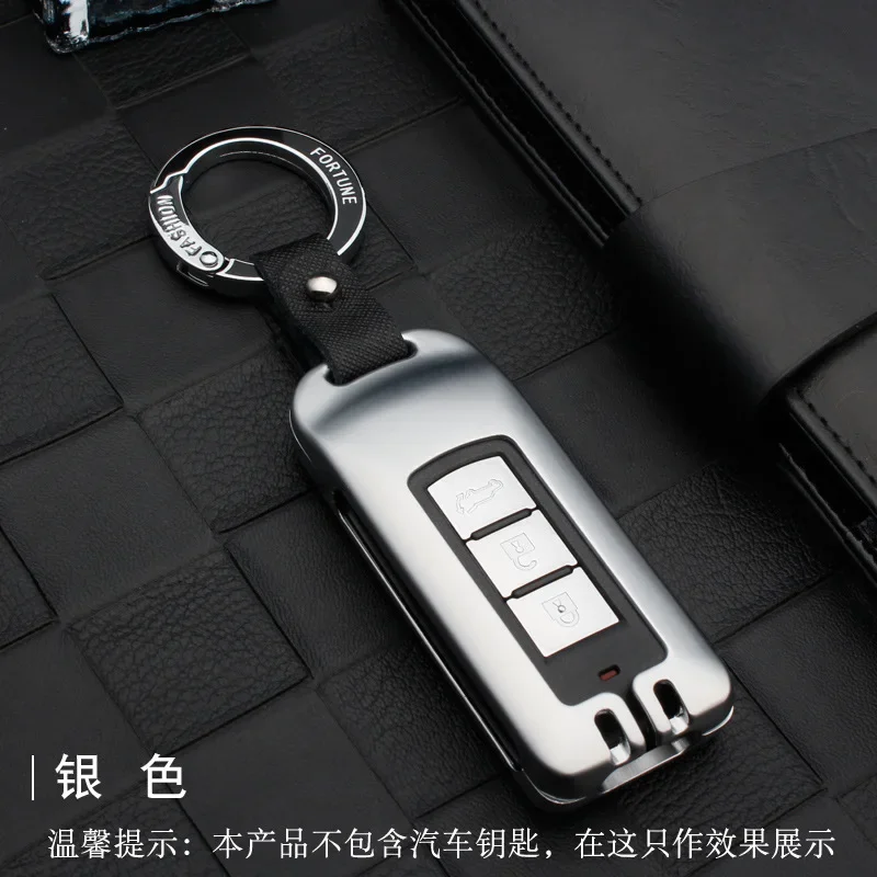 For Mitsubishi Outlander ASX Eclipse Luxury Metal Car Key Cover Case Protection Car Accessories Keychain Key Purse Wallet