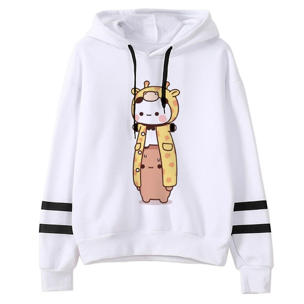 Bluzy z kapturem Bubu Dudu damskie y2k estetyczne japońskie bluzy Kawaii koszula z kapturem damskie dres graficzny