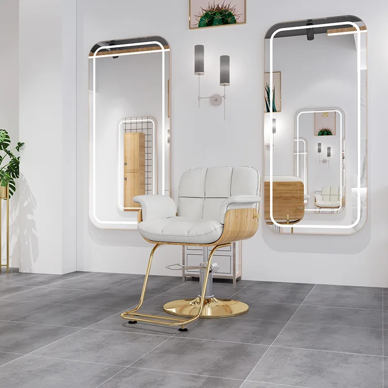 lifting rotating barber chair hair salon swivel professional hairdressing chair light luxury fauteuil salon coiffure furniture