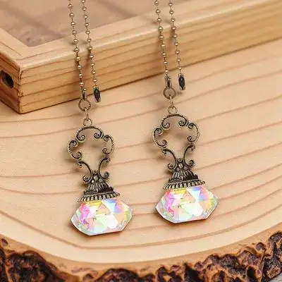 

2Pcs Delicate Light Pendant Crystal Ball Decor for Ceiling Light Fan Lamp Window Doorway Shop Display Luxury Warm Atmosphere