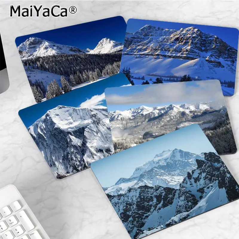 

Sonw Mountains Mousepad 25x29cm Small Table Mat Student Mousepad Computer Keyboard Pad Games Pad Desk Mat For PC Gamer Mousemat