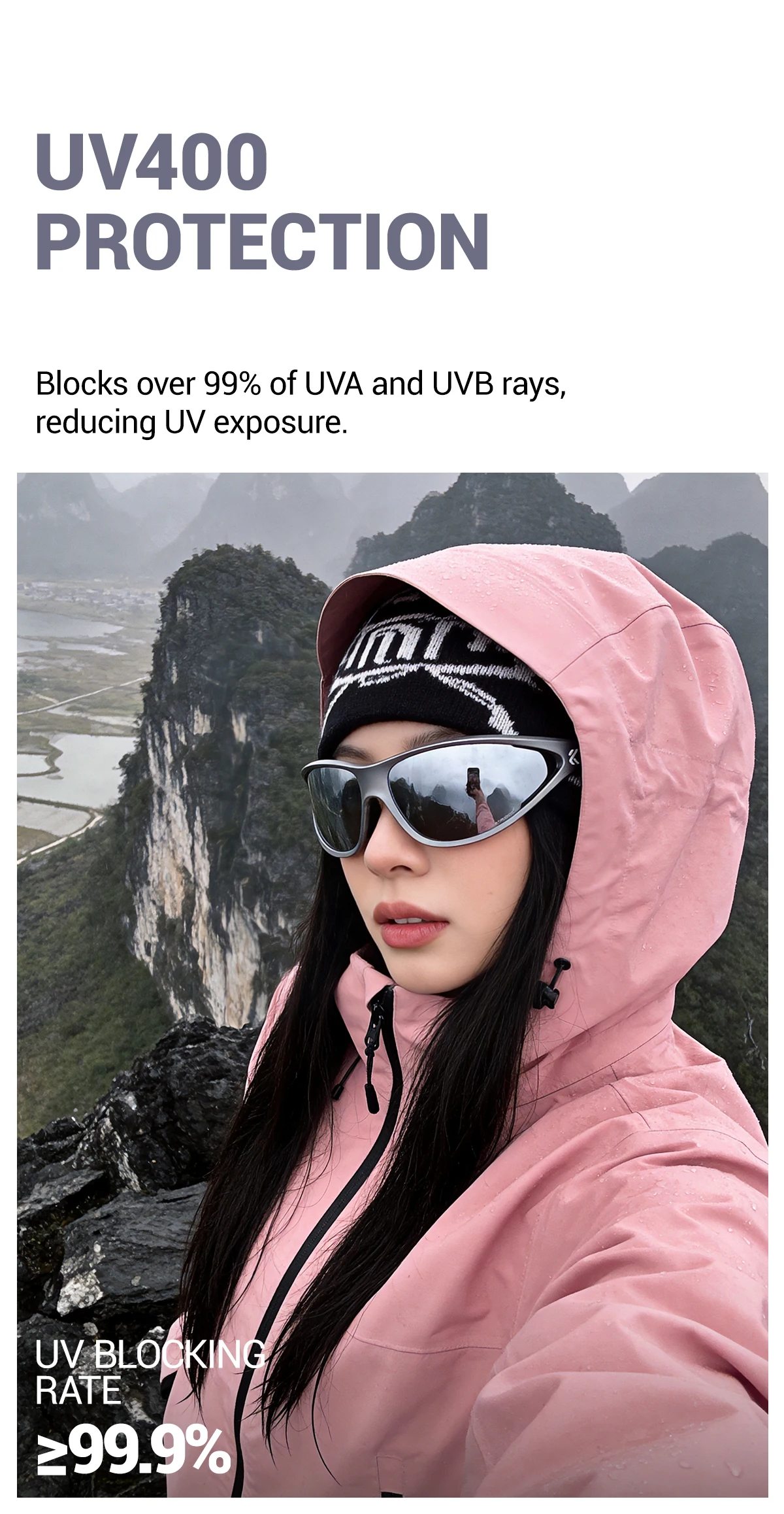 Kapvoe Neue Wander-Sonnenbrille Camping Mode-Sonnenbrille für Männer Photochrome Fahrradbrille MTB-Bike-Brille Angelbrille Sportbrille – Detail 12