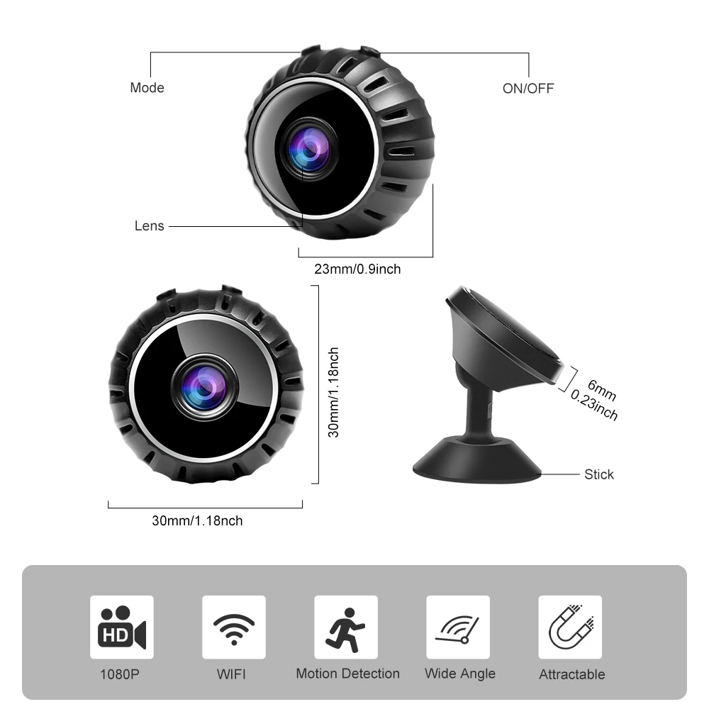 EZHEN-Caméra de permission Extérieure Étanche, Dispositif de Sécurité Domestique, Vidéo de Rue