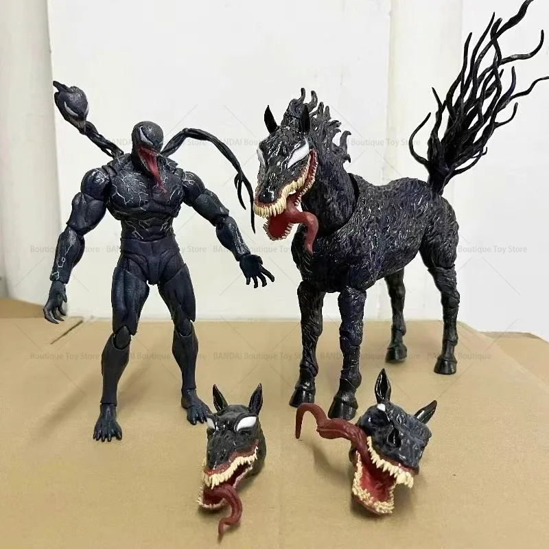 In Stock Venom 3 The Last 15 Domestic High Quality Edition Venom Horse Figure Black Horse New Boxed Movable Gift Collectible Toy