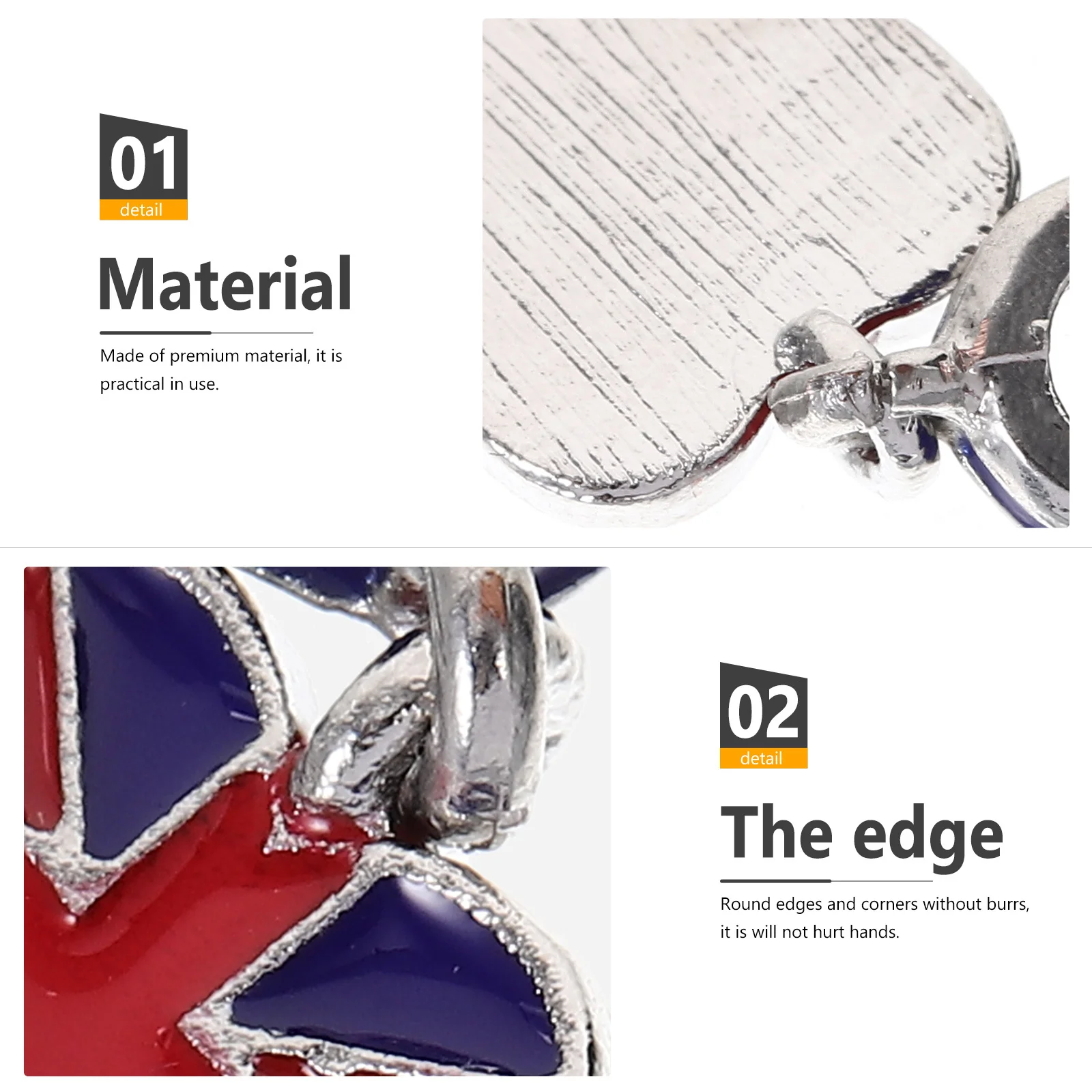 10Pcs Britain Flag Bracelet Alloy Durable Hand Chain Jewelry for Women Unique British Style Daily Wear Gift