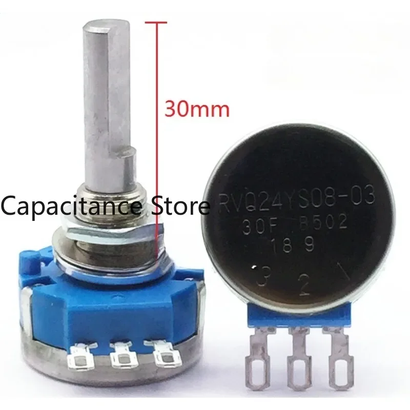 

5PCS Brand new original RVQ24YS08-03-30F B502 potentiometer effective angle 45°