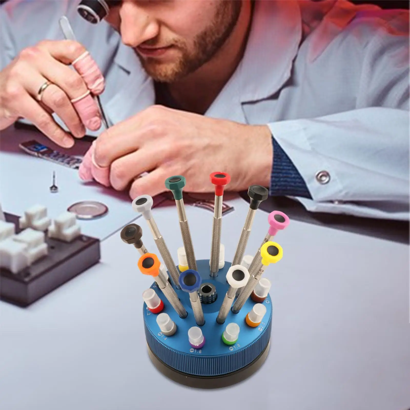 10Pcs Watch Screwdrivers Set, Watch Repair Tools, Lightweight Hand Tools, Precision Slotted and Phillips for Eyeglass,Jewelry