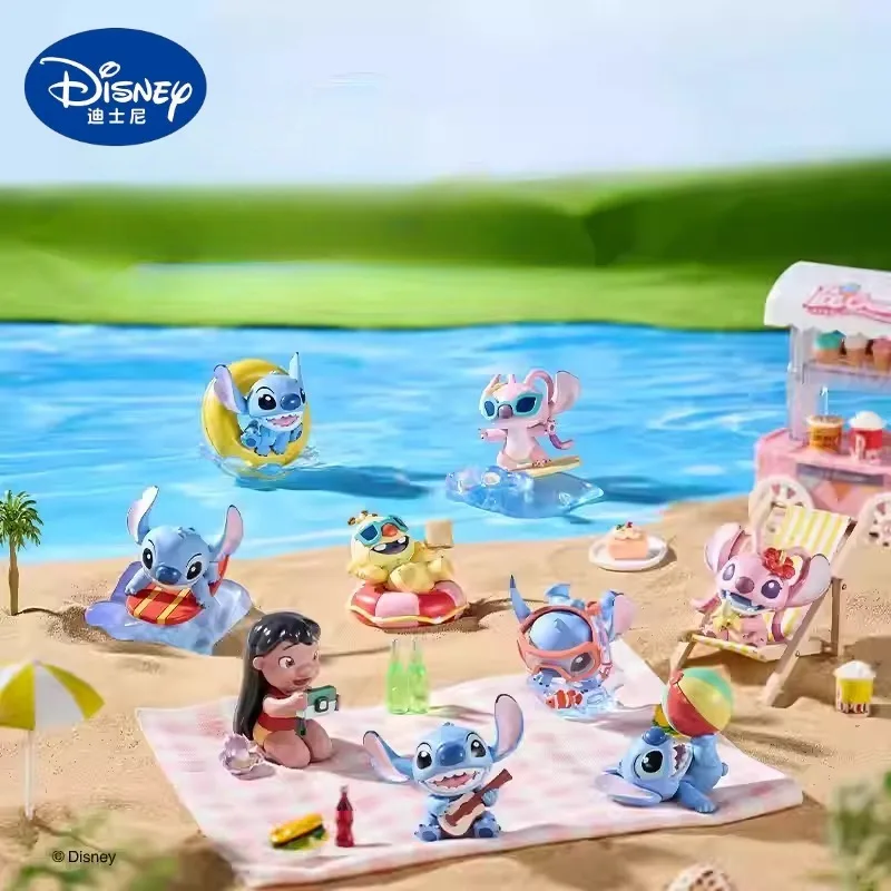 

Disney Stitch Kawaii Key Ring Mysterious Blind Box Cartoon Character Image Collection Plush Toy Surprise Box Gift