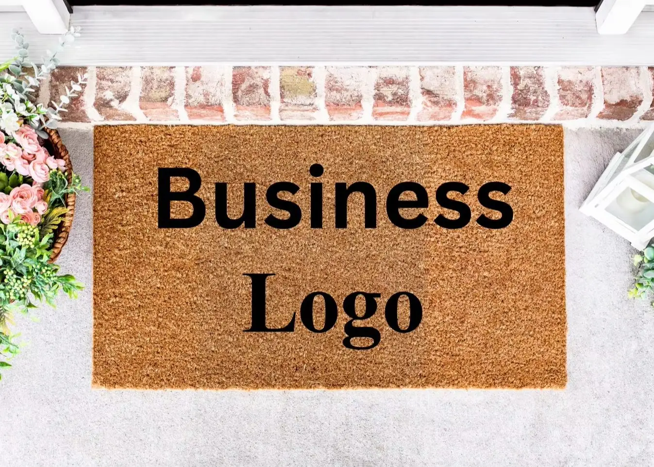 Custom Text Mat Business Logo Doormat Anti-slip Home Family Decor Personalized Welcome Rug Outdoor Indoor Ideal Entrance Carpet