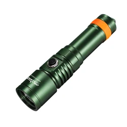 Orcatorch D710 linterna subacuática linterna de buceo profesional de alta potencia linterna de buceo recargable linterna LED