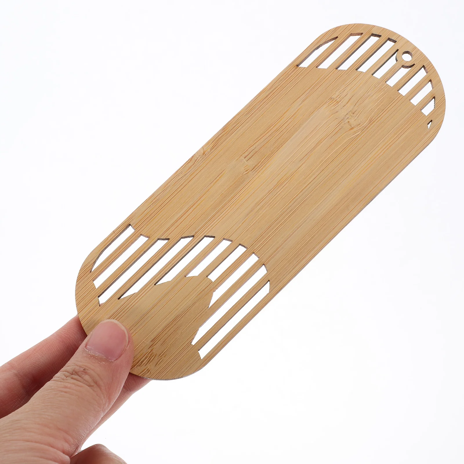 

4Pcs Bamboo Bookmarks Sustainable Material Lightweight Portable Reading Aid for Home Office Library Use Decorative Gift