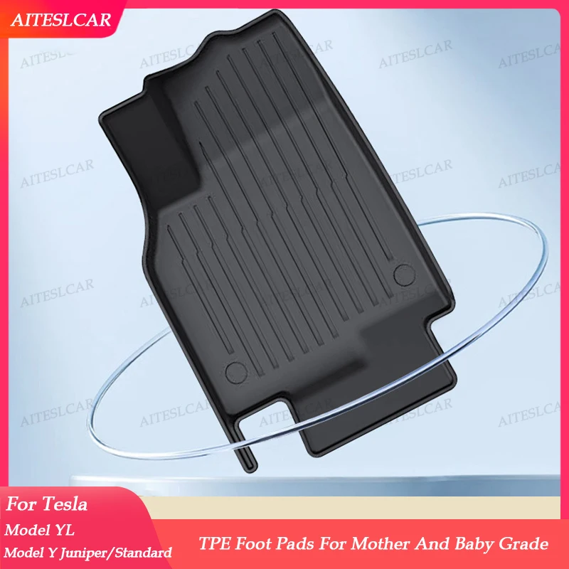 

Для новых Tesla Model Y/Y Standard 2025+ Juniper: всепогодные коврики из TPE для пола и багажника, вкладыши для багажника, коврики для спинок сидений